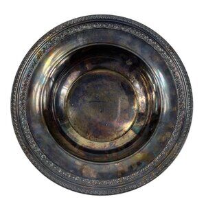 Vintage Reed & Barton #1203 Silverplated Candy Dish Nut Dish Serving Bowl 9.75"